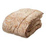 Nishikawa Living 1417-55736 Comforter, Beige, Double, Fluffy, Warm, 2 Layers, Moisture Wicking, Heat Generating, Cotton