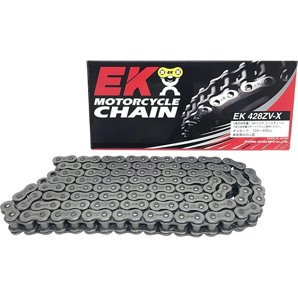 EK (EK) QX Ring Seal Chain 428ZVX Steel 138L [Kashime joint]