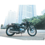 Posh (POSH) W1 type slip-on muffler W650 (all year) steel chrome plating finish 040050-10