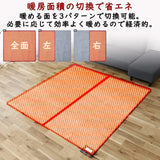 Yamazen NUK-202 Hot Carpet, 2 Tatami Mats, Deodorizing Source (Tick Extermination Function), Left and Right Heating Surfaces, Non-Slip Backing, 69.3 x 69.3 inches (176 x 176 cm), Gray