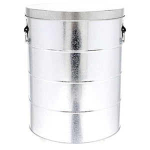 Watanabe Metal Industries RS30A Bucket, Rice Stocker, 66.1 lbs (30 kg), With Casters, Silver