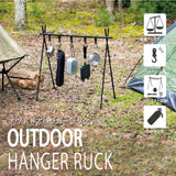 Takeda Corporation OUH22-77BK Hanger Rack, Outdoor Hanging, Black, 30.5 x 15.4 x 28.7 inches (77.5 x 39 x 73 cm), Outdoor Hanger Rack