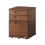 KOIZUMI BDW-165WT Study Storage, Natural, Size (W x D x H): 16.3 x 19.5 x 23.0 inches (415 x 495 x 585 mm), Top Plate Height: 23.0 inches (585 mm), Vino Wagon, WT Color