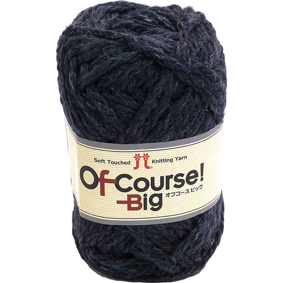 Hamanaka 0098 Off-Course! Big Yarn, Super Thick, Gray, 1.8 oz (50 g), Approx. 15.3 ft (44 m), Set of 10