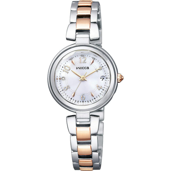 [Citizen] Watch Wicca Solar Tech Radio Watch #Tokimeku Diamond KS1-538-11 Women's Silver