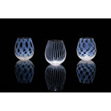 Hirota GLASSMAKING GLASSES CATEGORY Roman Flower BUDS CHECKERED KARA - 4