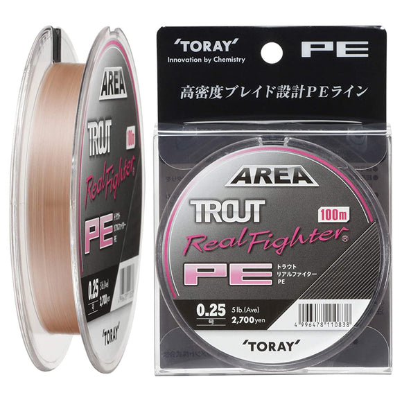 TORAY line Troutorial Fighter PE 100m Natural Pink