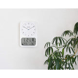 ADESSO AL-701 Wall Clock, Radio, Analog, Temperature, Humidity, Calendar Display, White