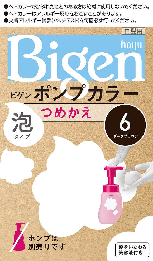 Bigen Pump Color Refill 6 Dark Brown