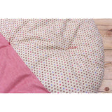 Takaoka Senbei Beanbag 100 cm Diameter Two-Tone Putihurawa-Buru-N X Back Leaf color