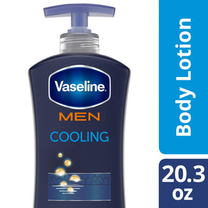 Vaseline Men Healing Moisture Body Lotion, Cooling, 20.3 Oz