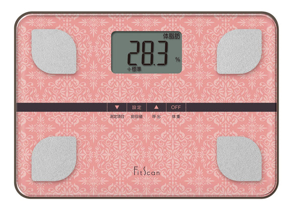 Tanita FS-103 PK Fit Scan, Body Composition Meter, Pink