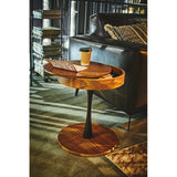 Azumaya-kk PT-616 Side Table, Brown, Body Size: W 15.7 x D 15.7 x H 19.3 inches (40 x 40 x 49 cm)