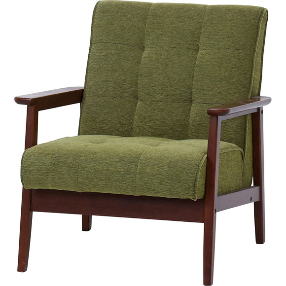 Fuji Boeki 71158 Friends 1-Seater Sofa, Width 25.6 inches (65 cm), Green Fabric