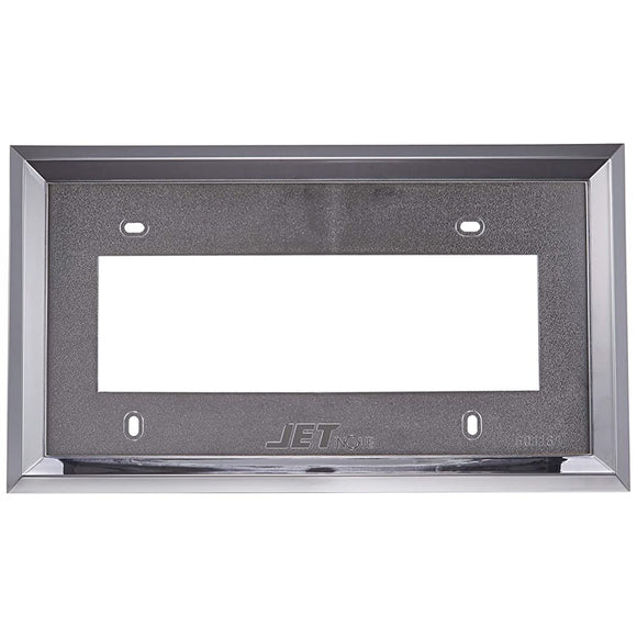 Jet INOUE 501161 License Plate Frame, 0.8 Inch (20 mm) Square, Resin Plated, License Plate Frame, for Trucks and Large Vehicle