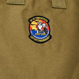 F Style Canvas Tote 31st Combat Attack Squadron Patch Embroidered Green