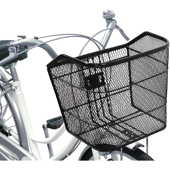 Captain Stag Mesh Basket, Large, Front/Square, Black