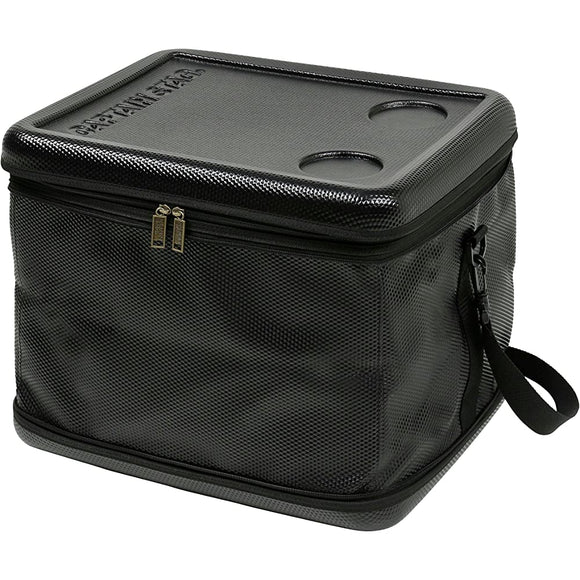 Captain Stag Cooling Bag, Foldable Storage, Super Cold Cooler Bag, Black