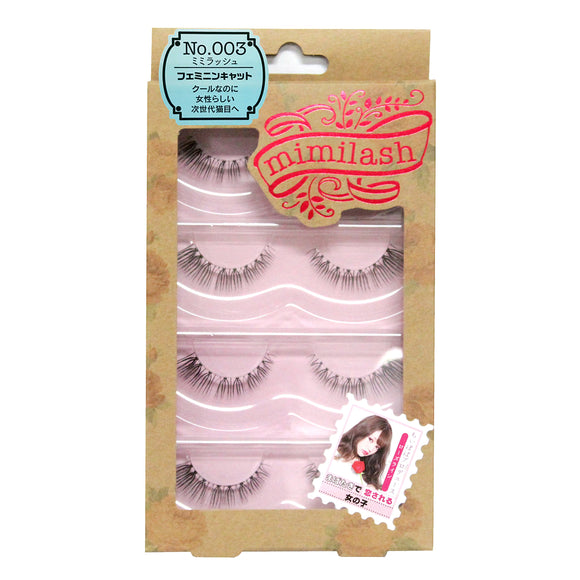 mimilash Rose Line (No.003 Feminine Cat) False Eyelashes