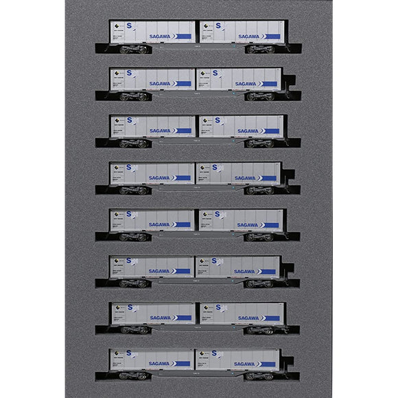 KATO 10-1723 N Gauge M250 Series Super Rail Cargo U50A Container Loading Set B 8 Cars Railway Model Train