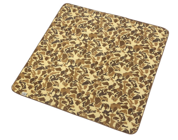 Captain Stag Cushion Seat Campout Series Camouflage Pattern 145 × 145cm UB-3038