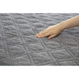 French Bed 360071170 Bed Pad, Gray, Single 38.2 x 76.8 inches (97 x 195 cm), "Raku Pita Pile Pad EC", Easy to Make Up Bed Without 4 Corners