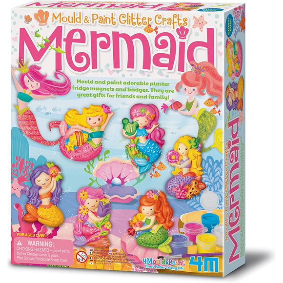Mould Paint Glitter Mermaid Plaster Kit