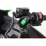 POSH NINJA250 NINJA400 Motorcycle Accessories Initial Adjuster with Air Bulb, Black/Lime Green 135665-28