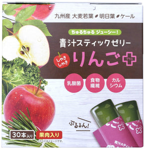 Daiki Pharmaceutical Green Soup Stick Jelly Apple Plus 0.5 oz (15 g) x 30 Bottles