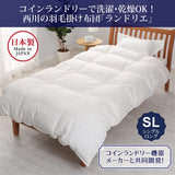 Nishikawa KA02242443 Landolier Down Comforter, Easy to Washable with Laundromat, Co-Developed by Nishikawa and Laundromat Equipment Manufacturers, Special Construction that Easy to Dry, Tetra Shield Quilt