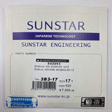 Sunstar Front Sprocket, Model Number: 3b3 (520 Size), Typical Car Models: GSX1300R HAYABUSA (08-) (520con), GSX-R1000 (09-16) (520con)