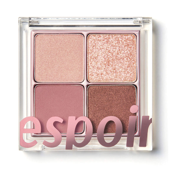 ESPOIR Real Quad Palette Rosy Flat Eyeshadow 7.4 Grams