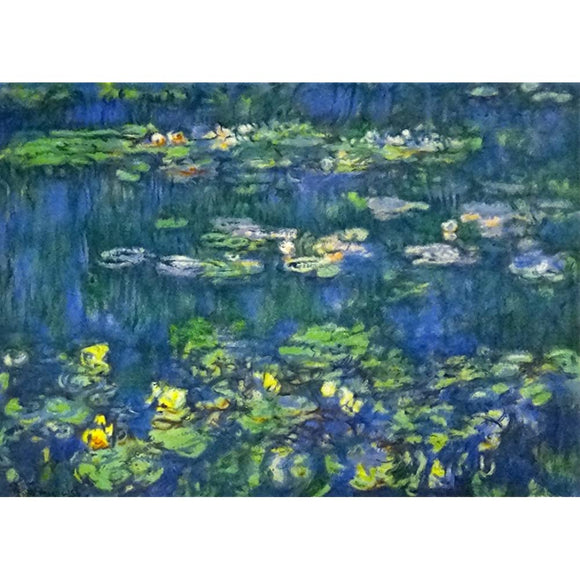 Painting Monet Water Lily I, 14.6 x 16.5 inches (37 x 42 cm) mone-5