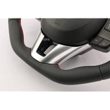 KENSTYLE (Kenstyle) Original Steering MA08 Mazda Axela (BM/BY system) 2013/11 ~ 2016/6 Black Leather/Red Line (Red Stitch) All Nappa Leather