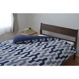 Nishikawa NX-PJ-91 (OCS) Duvet Cover, Blue, Double, 74.8 x 82.7 inches (190 x 210 cm), Organic Cotton, 100% Cotton, Pile, Washable, Throw Cover