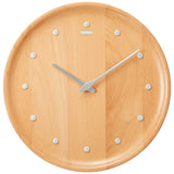 Seiko KX622H Wall Clock, Natural Color Wood, Diameter 10.6 x 1.5 inches (270 x 37 mm), Analog