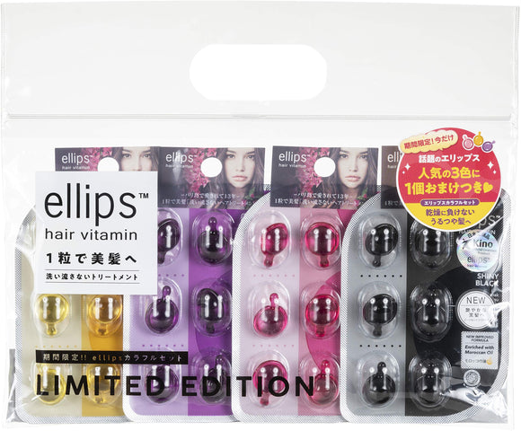 Ellips limited time ellips colorful set 4 sheets hair oil 6 pieces (x 4)