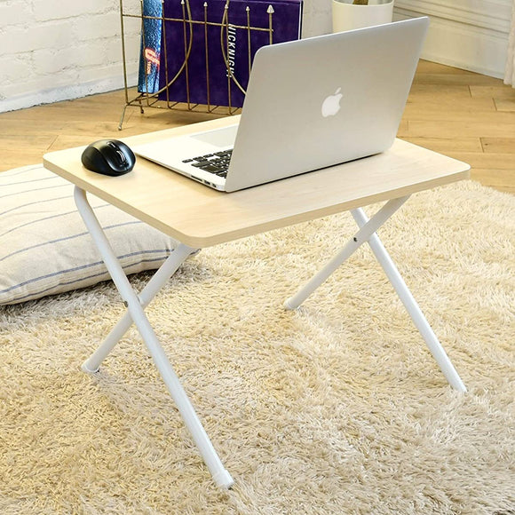 Yamazen Low Table Folding Mini Scratch Dirt Moisture Heat Resistant Width 50 x Depth 44 x Height 35.5 cm Living Alone Side Table PC Table Finished Product Wood Natural RYST5040L (WN WH2) Telework