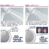 SANEI PS3030-80XA-MW2 Plus Select Shower Head, Generous Water Flow, Handle Stop, White