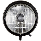 AI-Net Motorcycle Headlight, 4.5 Inches, Batelight, Long Type, Multi-Reflector Light, Black, 6 months Warranty