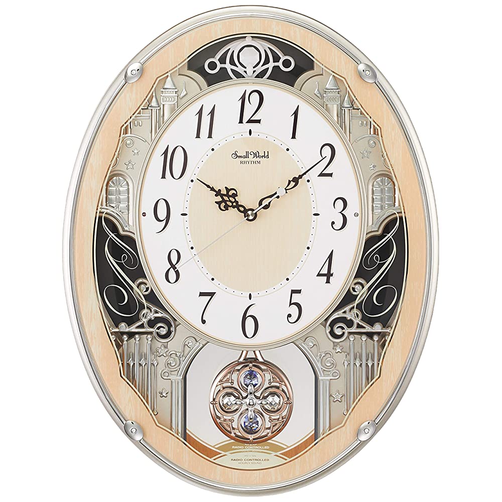 Rhythm Clock Atomic Wall Clock Analog sumo-ruwa-rudokurasse 30 