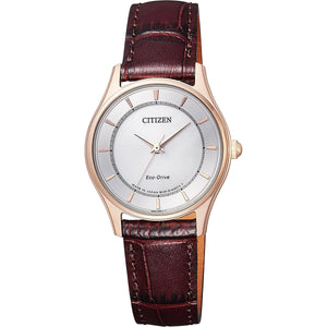 [Citizen] Watch Citizen Collection Eco-Drive Pair Model (Ladies) EM0402-05A Brown