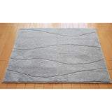 High Density, Fluffy, Super Large, Antibacterial, Odor Resistant, Washable, Functional, Simple, Entrance Mat, Bath Mat, Super Large, Cool Gray, 35.4 x 47.2 inches (90 x 120 cm)