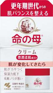 Kobayashi Pharmaceutical Inochi no Haha Cream 40g Rich and soft skin ingredient that balances skin from the menopausal generation