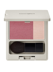 Natural Glace Cheek Blush 02 (Rose) with blusher brush