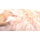 Hagihara Shearling Cushion, M-604, Rose, Approx. 15.7 x 47.2 inches (40 x 120 cm), Long Shearling Support Your Buttocks Warm