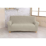 Super Fit 2-Way Stretch Sofa Cover, Marion Sofa Cover, (2 Seater, 2 Seater) Ivory