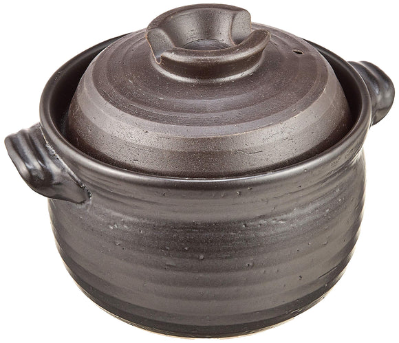 Pearl Metal Rice Pot, 4.7 inches (12 cm), 2 Cups, For Gas Fires, Rice Cooker, Japanese Seitei MK-1471