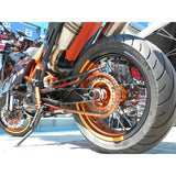 EK (EK) QX Ring Seal Chain 520SR -X2 Metal Orange 100L SemiPress Clip Joint-