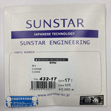 Sunstar Front Sprocket, Part Number 432 (525 SIZES), FOR BMW S1000RR, S1000R, S1000XR, etc., Model: Front Sprocket